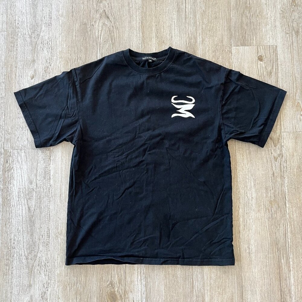 Mens Worldwide Curiosity Black Graphic Tshirt - M